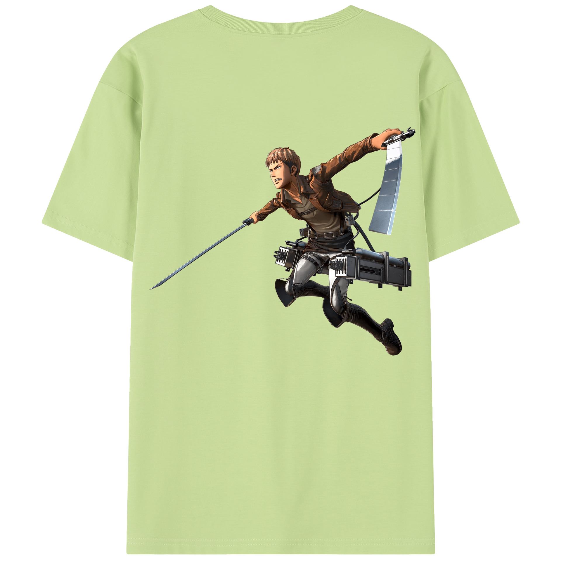 （画像用） 進撃の巨人 ジャン・キルシュタイン Attack on Titan Jean Kirstein 綿100％半袖Tシャツ（背面プリント）